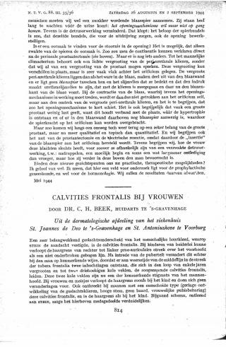 Eerste pagina van het artikel zoals het is gepubliceerd in het tijdschrift