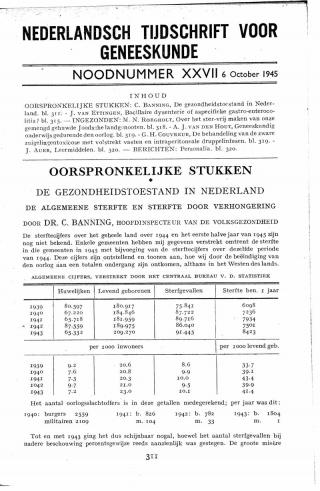 Eerste pagina van het artikel zoals het is gepubliceerd in het tijdschrift