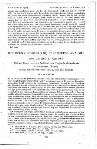 Eerste pagina van het artikel zoals het is gepubliceerd in het tijdschrift