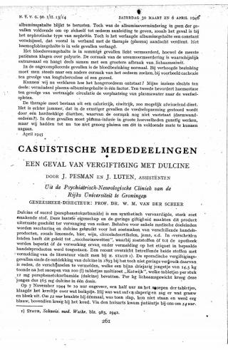 Eerste pagina van het artikel zoals het is gepubliceerd in het tijdschrift