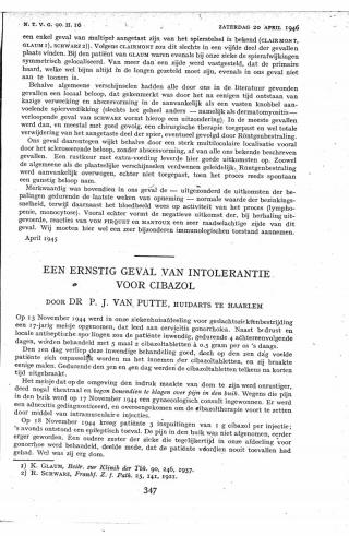 Eerste pagina van het artikel zoals het is gepubliceerd in het tijdschrift