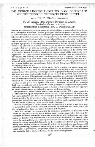 Eerste pagina van het artikel zoals het is gepubliceerd in het tijdschrift