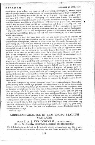 Eerste pagina van het artikel zoals het is gepubliceerd in het tijdschrift