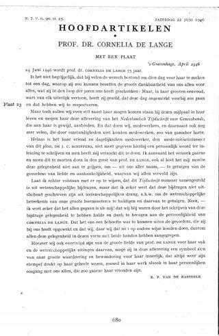 Eerste pagina van het artikel zoals het is gepubliceerd in het tijdschrift