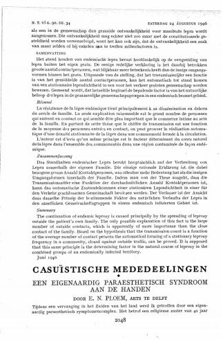 Eerste pagina van het artikel zoals het is gepubliceerd in het tijdschrift