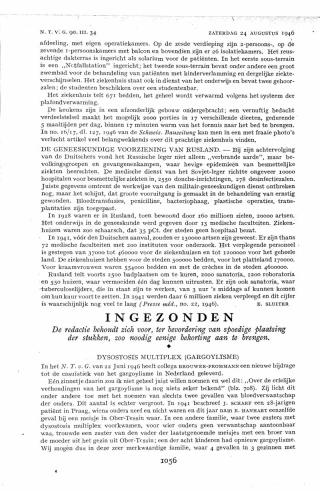 Eerste pagina van het artikel zoals het is gepubliceerd in het tijdschrift