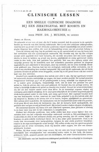 Eerste pagina van het artikel zoals het is gepubliceerd in het tijdschrift