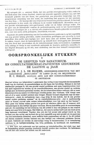 Eerste pagina van het artikel zoals het is gepubliceerd in het tijdschrift