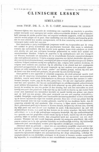 Eerste pagina van het artikel zoals het is gepubliceerd in het tijdschrift