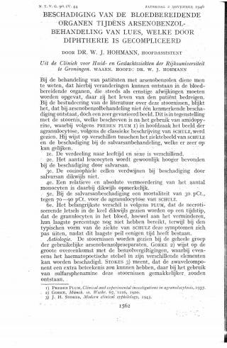 Eerste pagina van het artikel zoals het is gepubliceerd in het tijdschrift