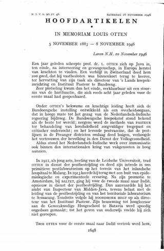 Eerste pagina van het artikel zoals het is gepubliceerd in het tijdschrift