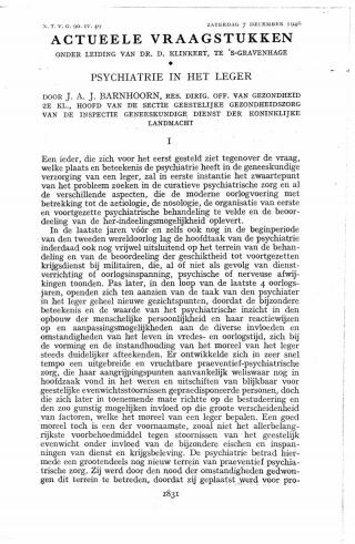 Eerste pagina van het artikel zoals het is gepubliceerd in het tijdschrift