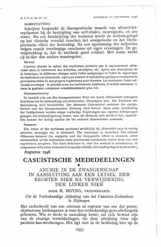 Eerste pagina van het artikel zoals het is gepubliceerd in het tijdschrift