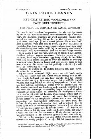 Eerste pagina van het artikel zoals het is gepubliceerd in het tijdschrift