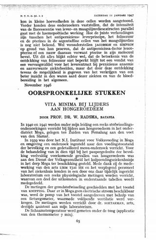 Eerste pagina van het artikel zoals het is gepubliceerd in het tijdschrift