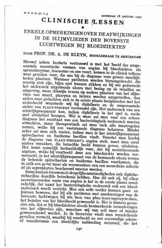 Eerste pagina van het artikel zoals het is gepubliceerd in het tijdschrift