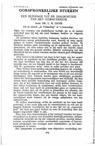 Eerste pagina van het artikel zoals het is gepubliceerd in het tijdschrift