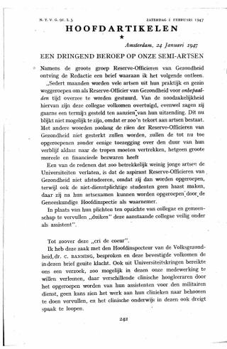 Eerste pagina van het artikel zoals het is gepubliceerd in het tijdschrift