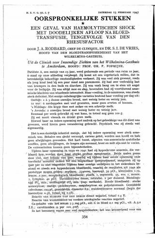 Eerste pagina van het artikel zoals het is gepubliceerd in het tijdschrift