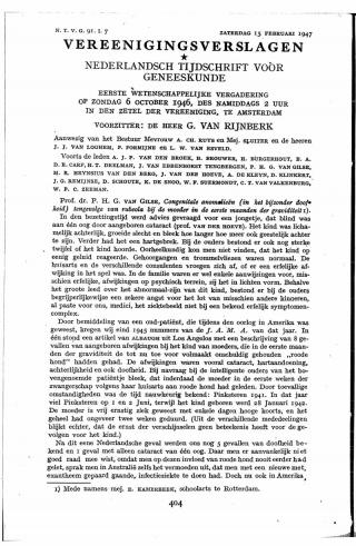 Eerste pagina van het artikel zoals het is gepubliceerd in het tijdschrift