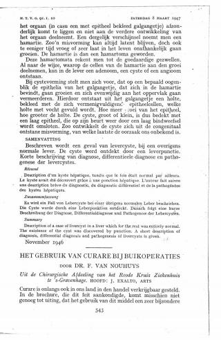 Eerste pagina van het artikel zoals het is gepubliceerd in het tijdschrift