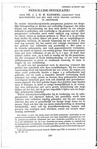 Eerste pagina van het artikel zoals het is gepubliceerd in het tijdschrift