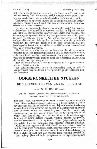 Eerste pagina van het artikel zoals het is gepubliceerd in het tijdschrift