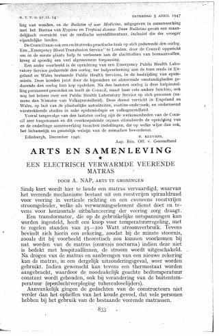 Eerste pagina van het artikel zoals het is gepubliceerd in het tijdschrift