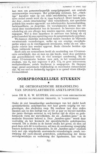 Eerste pagina van het artikel zoals het is gepubliceerd in het tijdschrift