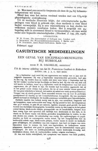 Eerste pagina van het artikel zoals het is gepubliceerd in het tijdschrift