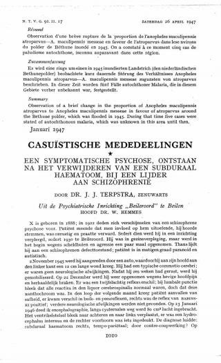 Eerste pagina van het artikel zoals het is gepubliceerd in het tijdschrift