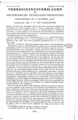 Eerste pagina van het artikel zoals het is gepubliceerd in het tijdschrift