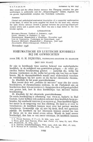 Eerste pagina van het artikel zoals het is gepubliceerd in het tijdschrift