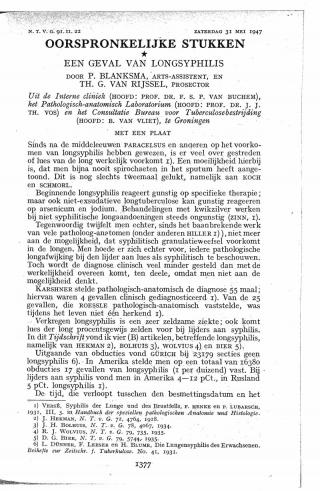 Eerste pagina van het artikel zoals het is gepubliceerd in het tijdschrift