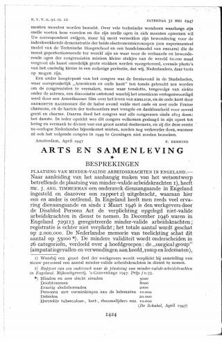 Eerste pagina van het artikel zoals het is gepubliceerd in het tijdschrift