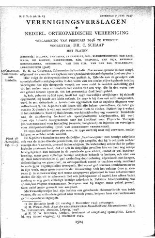 Eerste pagina van het artikel zoals het is gepubliceerd in het tijdschrift