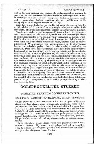 Eerste pagina van het artikel zoals het is gepubliceerd in het tijdschrift