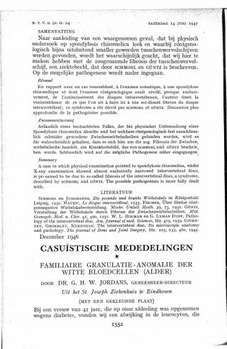 Eerste pagina van het artikel zoals het is gepubliceerd in het tijdschrift