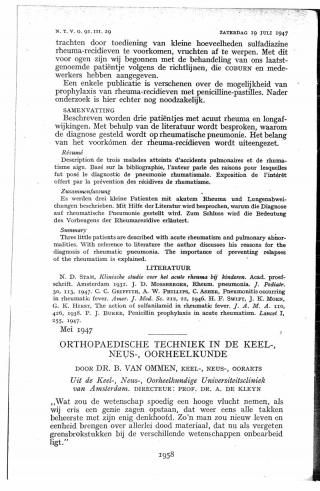 Eerste pagina van het artikel zoals het is gepubliceerd in het tijdschrift