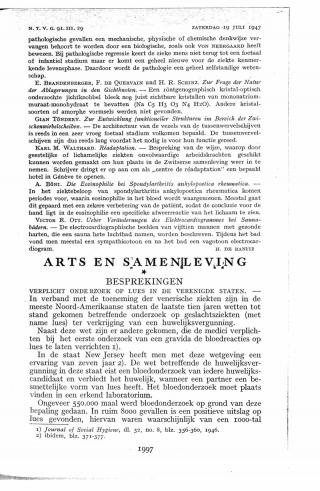 Eerste pagina van het artikel zoals het is gepubliceerd in het tijdschrift