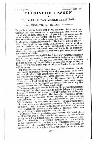 Eerste pagina van het artikel zoals het is gepubliceerd in het tijdschrift