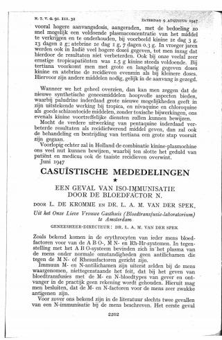 Eerste pagina van het artikel zoals het is gepubliceerd in het tijdschrift