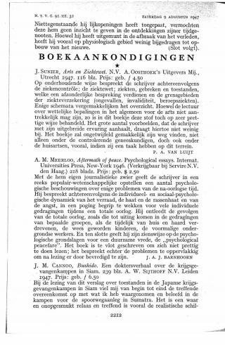 Eerste pagina van het artikel zoals het is gepubliceerd in het tijdschrift