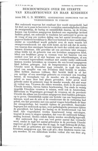 Eerste pagina van het artikel zoals het is gepubliceerd in het tijdschrift