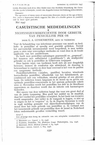 Eerste pagina van het artikel zoals het is gepubliceerd in het tijdschrift