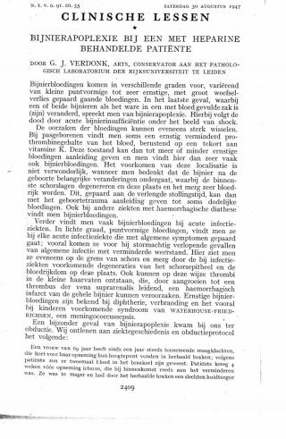 Eerste pagina van het artikel zoals het is gepubliceerd in het tijdschrift