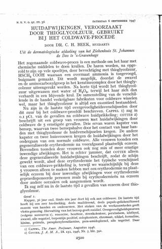 Eerste pagina van het artikel zoals het is gepubliceerd in het tijdschrift