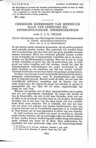 Eerste pagina van het artikel zoals het is gepubliceerd in het tijdschrift