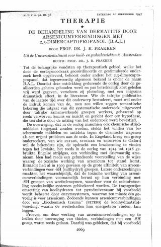 Eerste pagina van het artikel zoals het is gepubliceerd in het tijdschrift