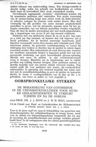 Eerste pagina van het artikel zoals het is gepubliceerd in het tijdschrift